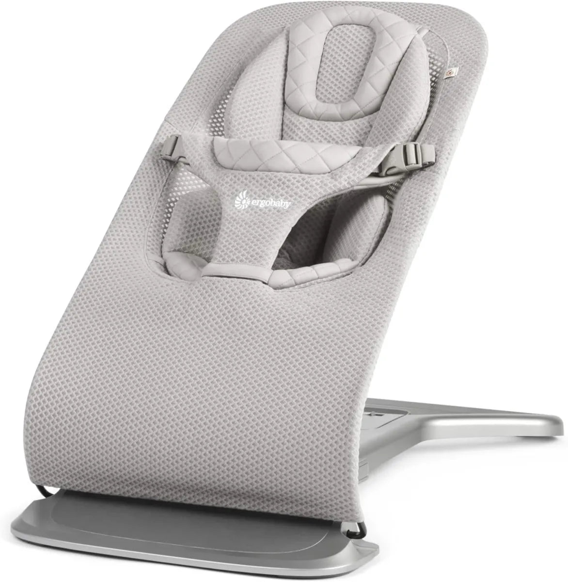 Ergobaby Evolve 3-en-1 Transat Ergonomique en Maille pour Bébés et Tout-Petits, de 2,5 kg à 13,2 kg, Gris Clair