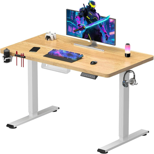 Bureau et table informatique – pour gaming, réglable, 110 × 54 cm, hauteur réglable