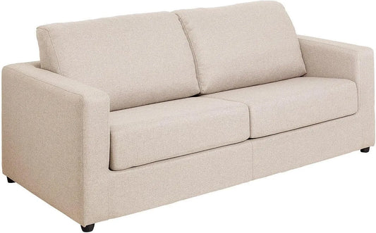 Canapé: DONETO, revêtement en tissu, convertible, 3 Places, 140 cm, 14 cm, beige
