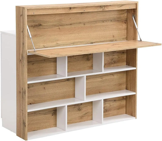 Vente-unique – LAMONIA, avec tiroirs, 2 Portes, blanc, en MDF