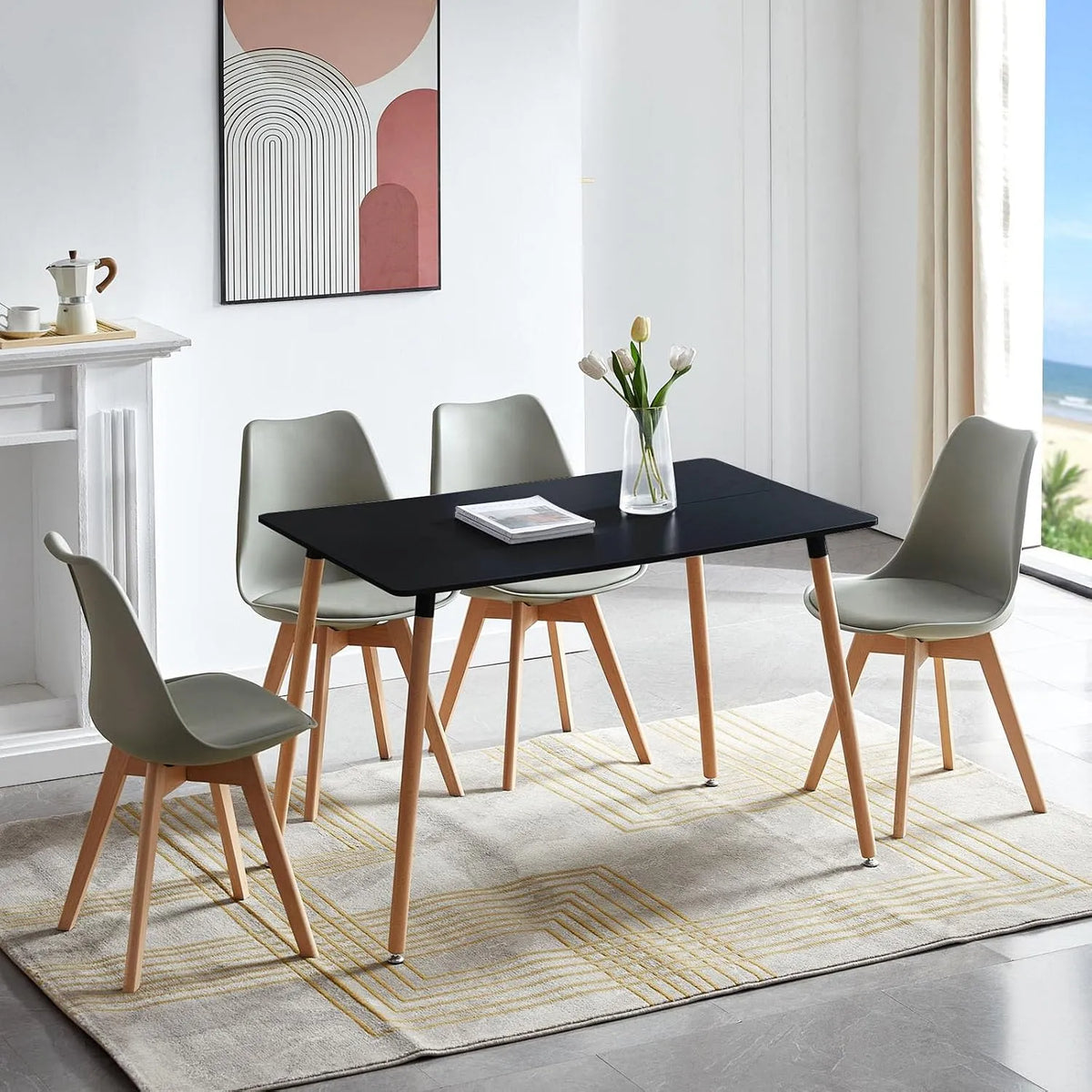 Bureau et table informatique: gris
