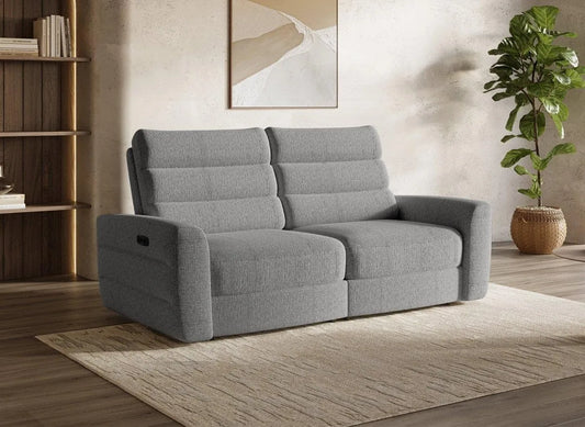 Canapé – revêtement en tissu, revêtement bouclé, 3 Places, gris